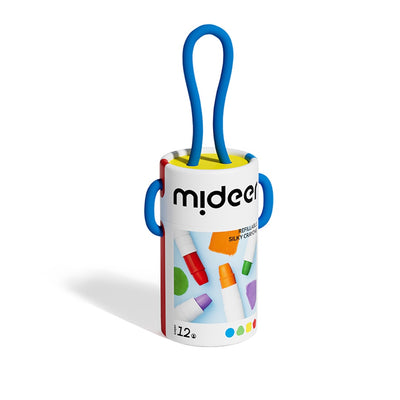 Mideer Twistable Washable Crayons Set – 12 Refillable Colors
