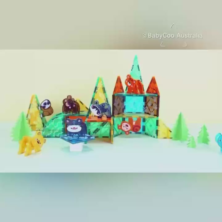 Kebo Magnetic Tiles Jungle 56 Pcs Set