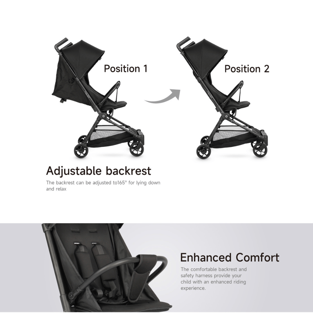 Qplay Mega Pro Baby Stroller (0–48 Months)