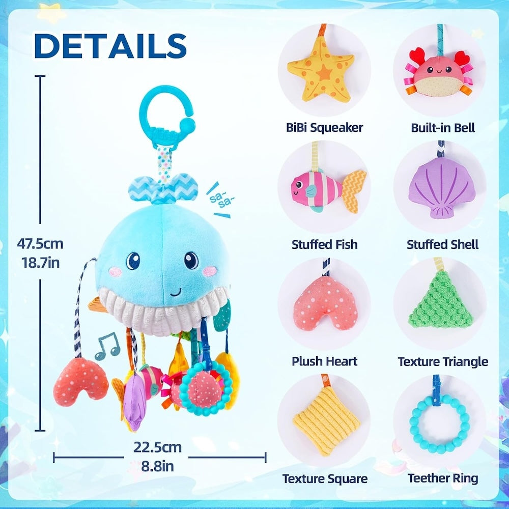 Jollybaby Baby Sensory Toy Whale