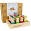 LaLaLull Australia® Wooden Rainbow Dolls with Tray